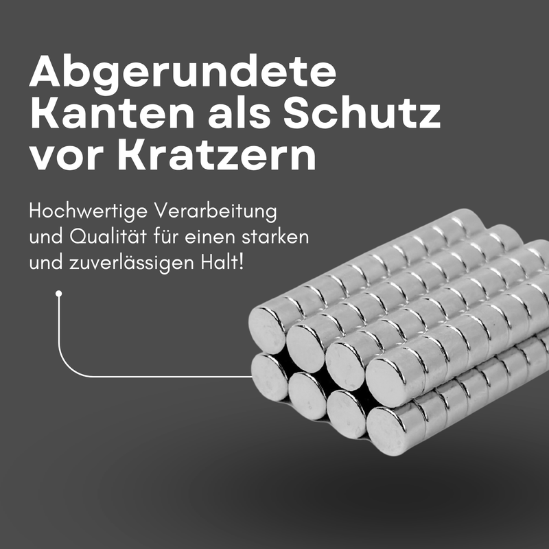 Neodym Magnet Ø 5mm x 3mm - Starker Scheibenmagnet - N38 Supermagnet - Hohe Haftkraft bis 600g