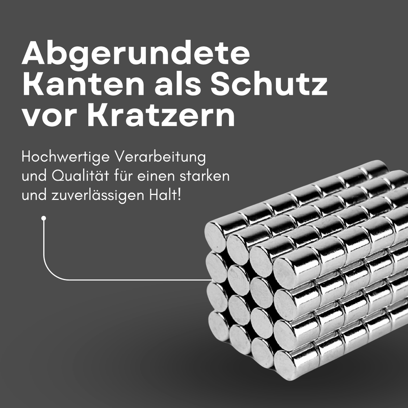 Neodym Magnet Ø 5mm x 5mm - Starker Scheibenmagnet - N38  Supermagnet - Hohe Haftkraft bis 800g