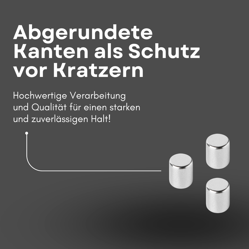 Neodym Magnet Ø 5mm x 6mm - Starker Scheibenmagnet - N42 Supermagnet - Hohe Haftkraft bis 971g
