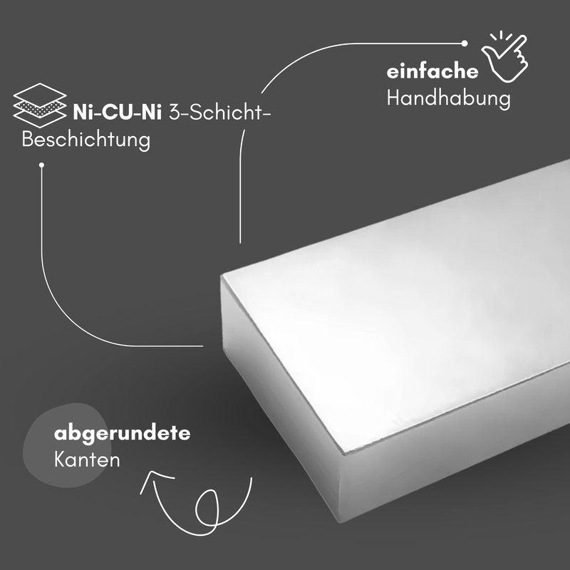 Neodym Magnet 60mm x 30mm x 20mm - N38 Supermagnet - Quadermagnete - Hohe Haftkraft bis 60kg