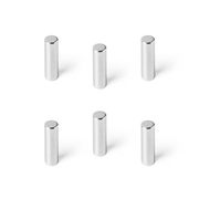 Starker Neodym Rundmagnet 6x14 mm vernickelt N35