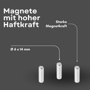 NdFeB Scheibenmagnet 6 mm x 14 mm Supermagnet stark