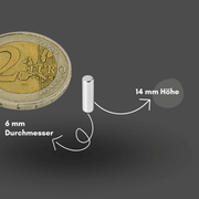 Neodym Supermagnet 6x14 mm stark vernickelt