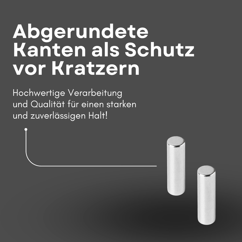 Neodym Magnet Ø 6mm x 20mm - Starker Scheibenmagnet - N42 Supermagnet - Hohe Haftkraft bis 1,6kg