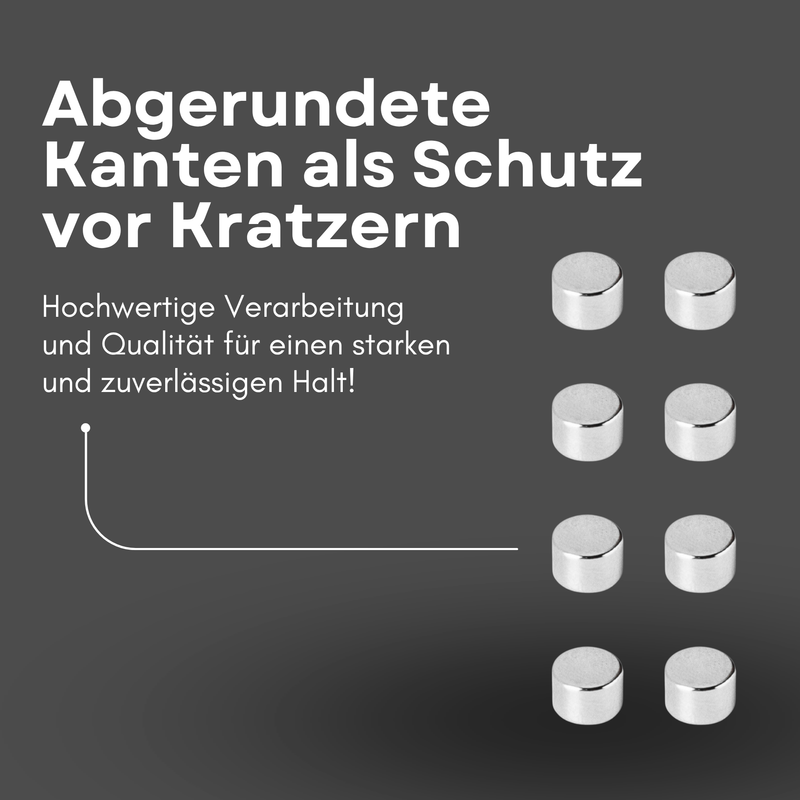 Neodym Magnet Ø 6mm x 4mm - Starker Scheibenmagnet - N42 Supermagnet - Hohe Haftkraft bis 1,1kg