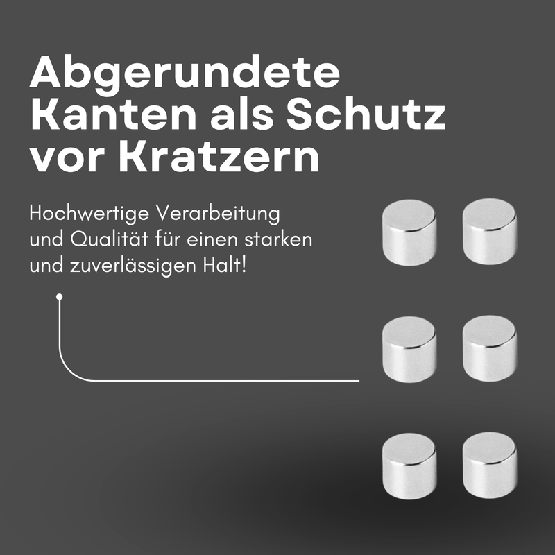 Neodym Magnet Ø 6mm x 5mm - Starker Scheibenmagnet - N42 Supermagnet - Hohe Haftkraft bis 1,2kg