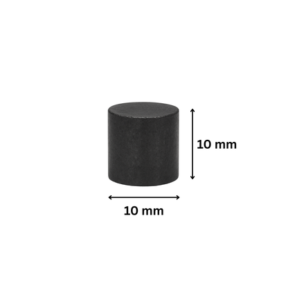Ferrit Scheibenmagnet 10x10mm Y35 Hartferrit axial magnetisiert starke Magnete
