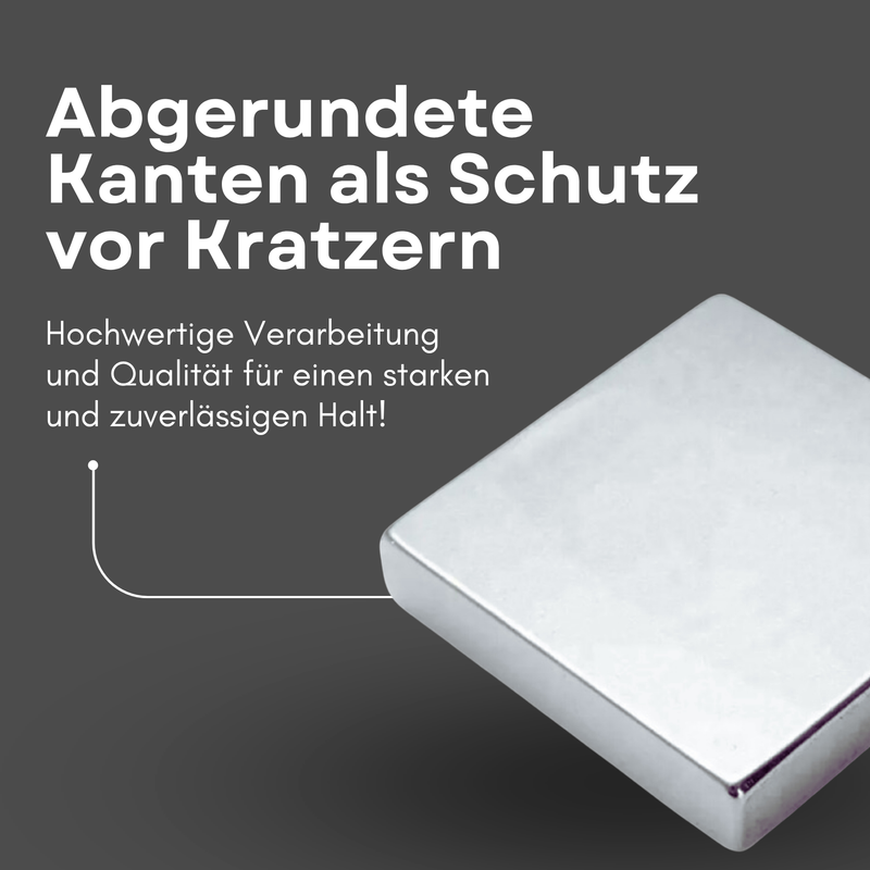 Neodym Magnet 80mm x 80mm x 20mm - N38 Supermagnet - Quadermagnete - Hohe Haftkraft bis 159kg