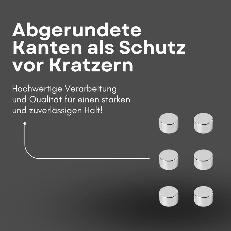 Neodym Magnet Ø 8mm x 5mm - Starker Scheibenmagnet - N42 Supermagnet - Hohe Haftkraft bis 2kg