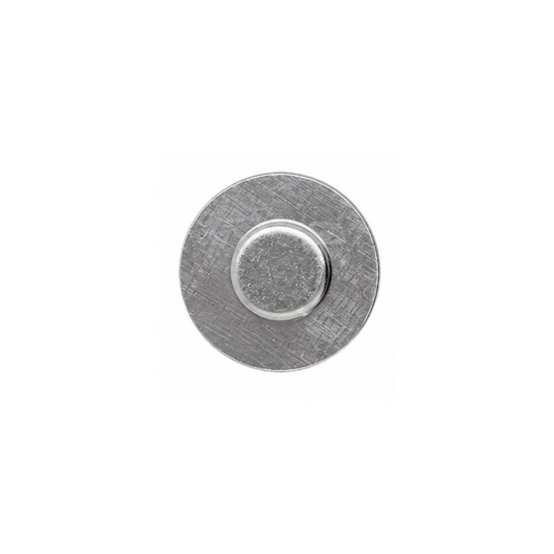 Neodym Magnet Ø 9 x 2 mm Magnetverschluss einseitig mit Gegenplatte – Taschenmagnet vernickelt