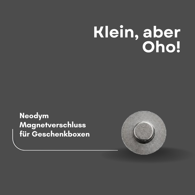 Neodym Magnet Ø 9 x 2 mm Magnetverschluss einseitig mit Gegenplatte – Taschenmagnet vernickelt