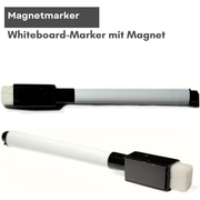 Whiteboard-Marker mit Magnet zum Befestigen am Whiteboard