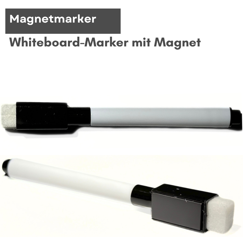 Whiteboard-Marker mit Magnet zum Befestigen am Whiteboard