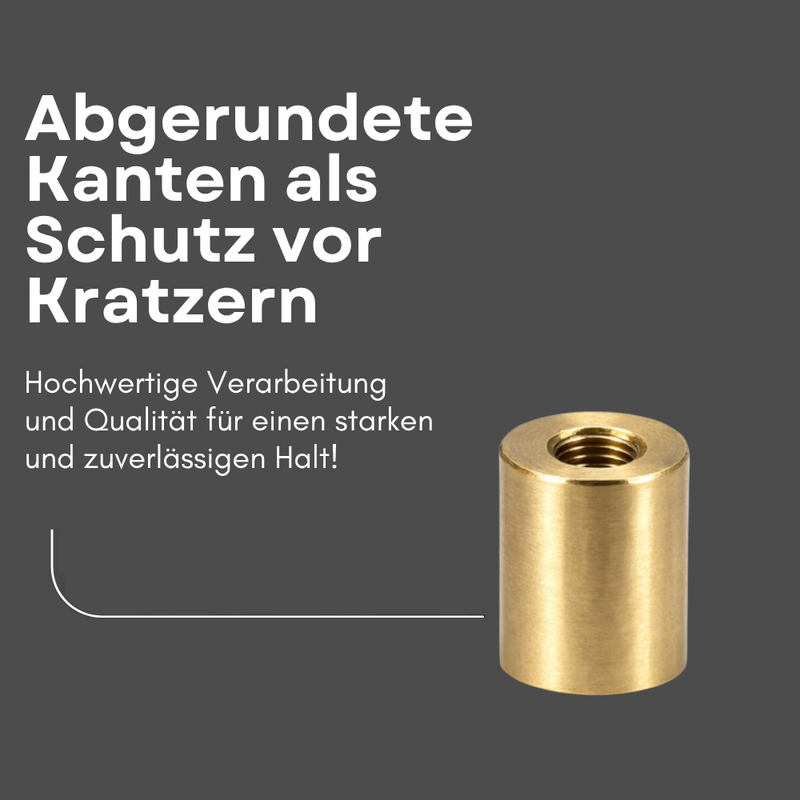 Neodym Magnet Stabgreifer Ø 20 x 25 mm M6 Innengewinde – Messinggehäuse hohe Haftkraft 30 kg