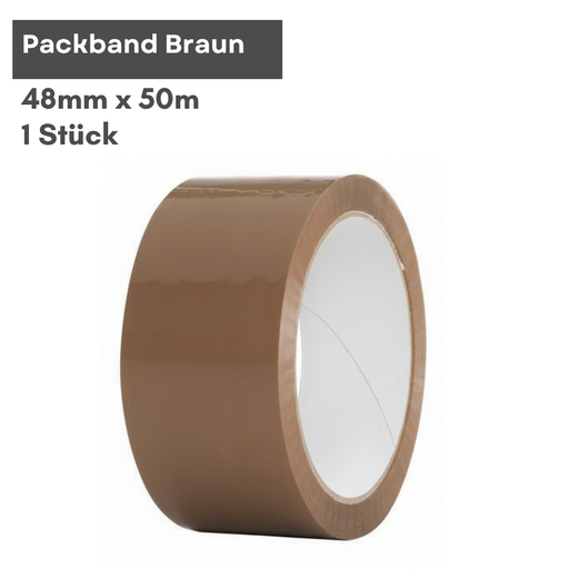 Packband Braun 48 mm x 50 m, 1 Stück