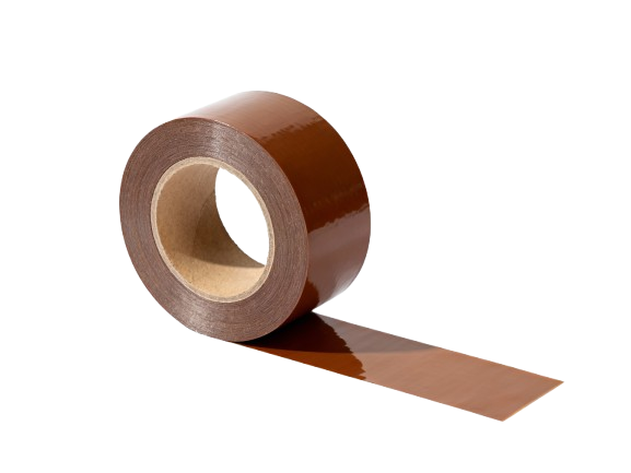 Braunes Packband 48 mm Rolle freigestellt
