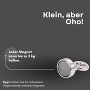 M3 Gewinde Angelmagnet D10 mm, Neodym Magnet für Hobby und Profi