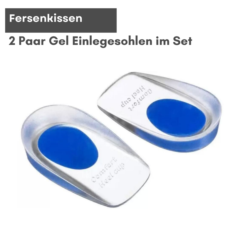 Gel Fersenkissen aus transparentem Silikon, Schuheinlage für den Fersenbereich, wiederverwendbar
