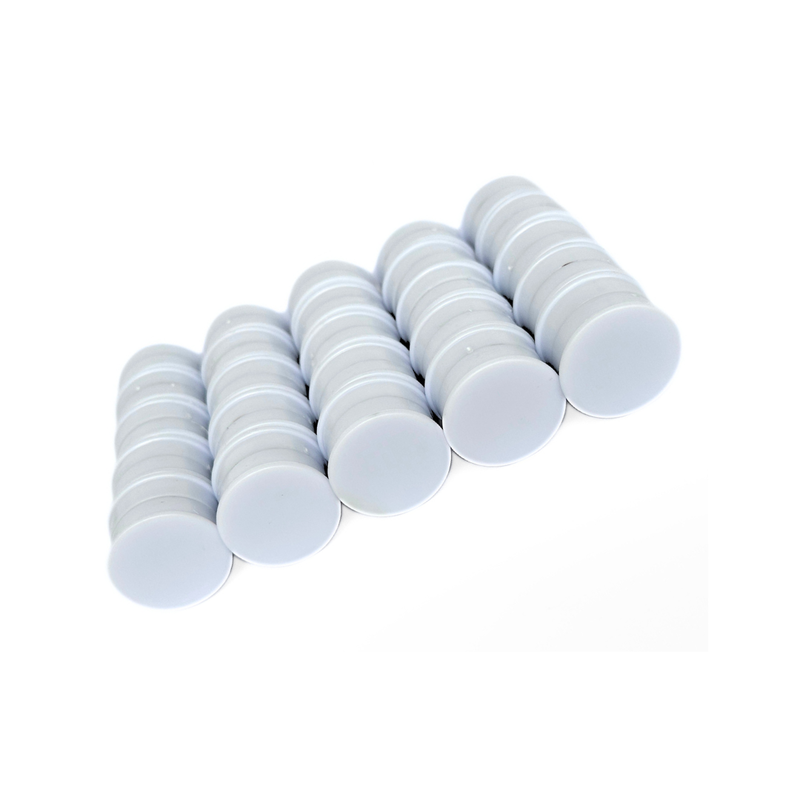 Starker weißer Magnet für Kühlschrank, rund 24mm Durchmesser
