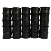 Magnete für Whiteboard oder Kühlschrank – 24x8mm stark haftend, schwarz