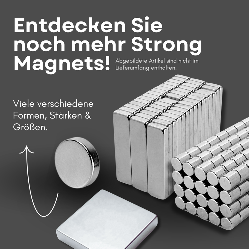 3M selbstklebend Scheibenmagnet Ø 20mm x 2mm Haftkraft 2,40 Kg