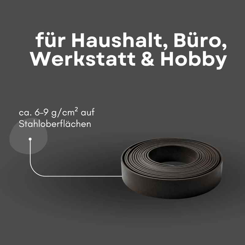 Flexible Magnetstreifen 35 mm x 5 m Ferrit Magnetband