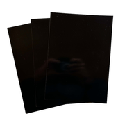 Schwarze Magnetfolie DIN A4 0,9 mm PVC Oberfläche beschreibbar flexibel