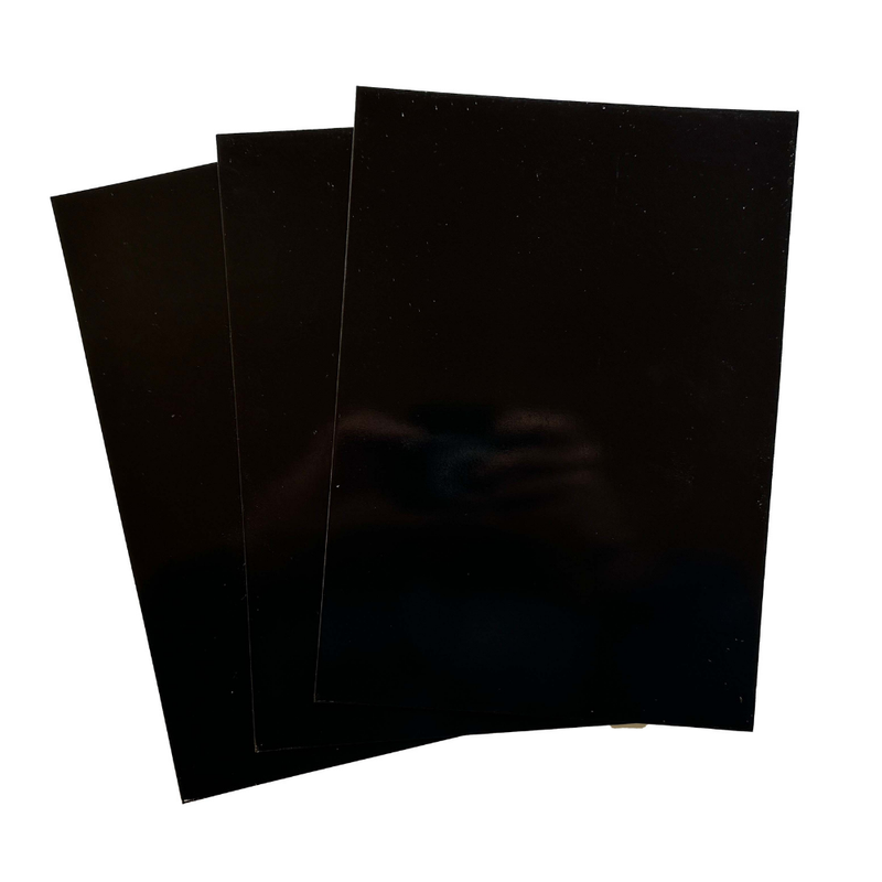 Schwarze Magnetfolie DIN A4 0,9 mm PVC Oberfläche beschreibbar flexibel