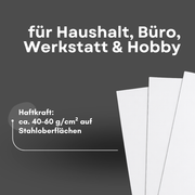 Magnetfolie weiß DIN A4 0,9 mm PVC beschichtet zuschneidbar flexibel