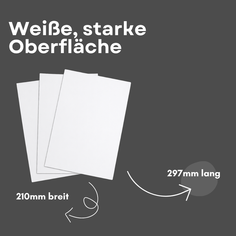 Whiteboard Magnetfolie DIN A4 0,9 mm beschreibbar und wiederverwendbar