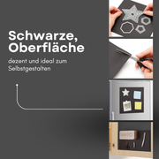 Flexible Magnetfolie schwarz DIN A4 210x297 mm 0,9 mm für Planung Organisation