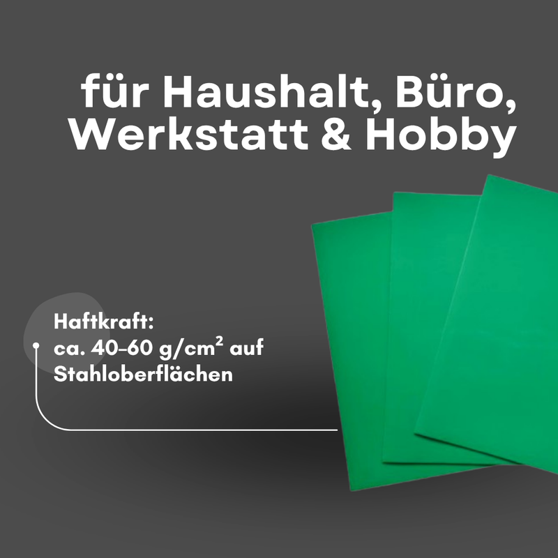 Kreidetafel Magnetfolie DIN A4 0,9 mm grün beschreibbar wiederverwendbar