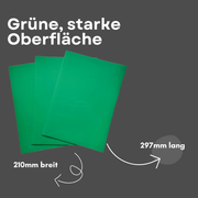 Flexible Magnetfolie grün DIN A4 210x297 mm 0,9 mm für Planung Organisation
