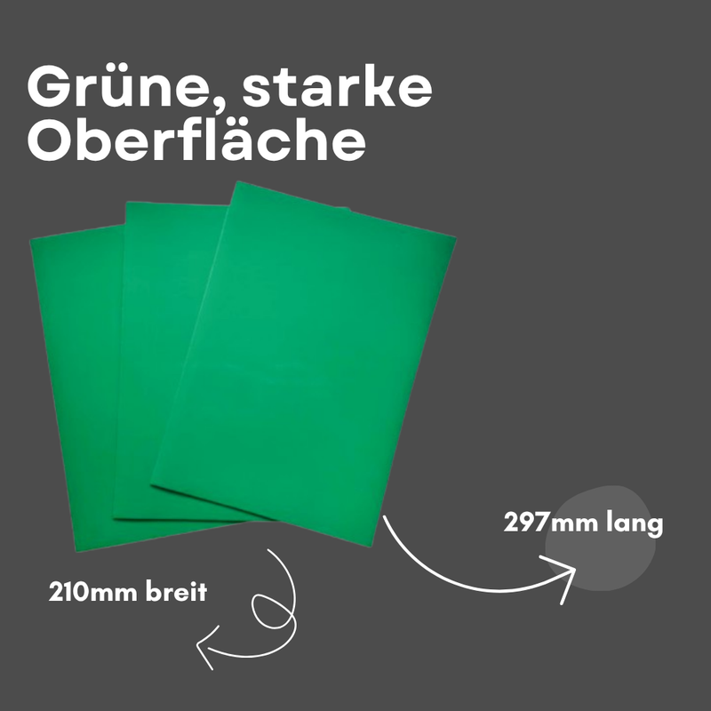 Flexible Magnetfolie grün DIN A4 210x297 mm 0,9 mm für Planung Organisation