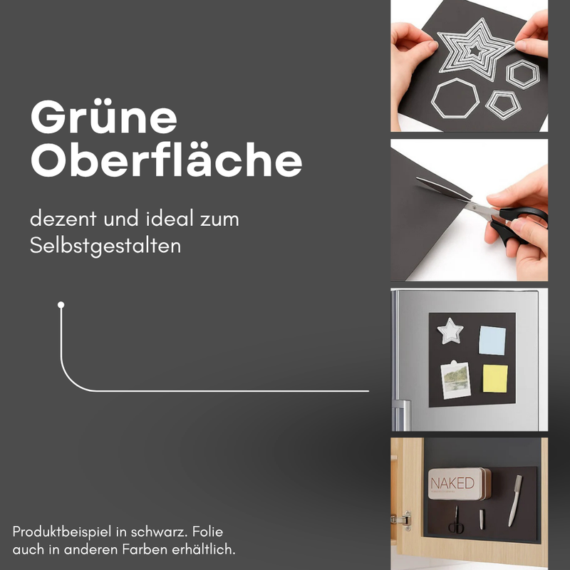 Magnetplatte DIN A4 0,9 mm grün PVC beschreibbar für DIY und Präsentation