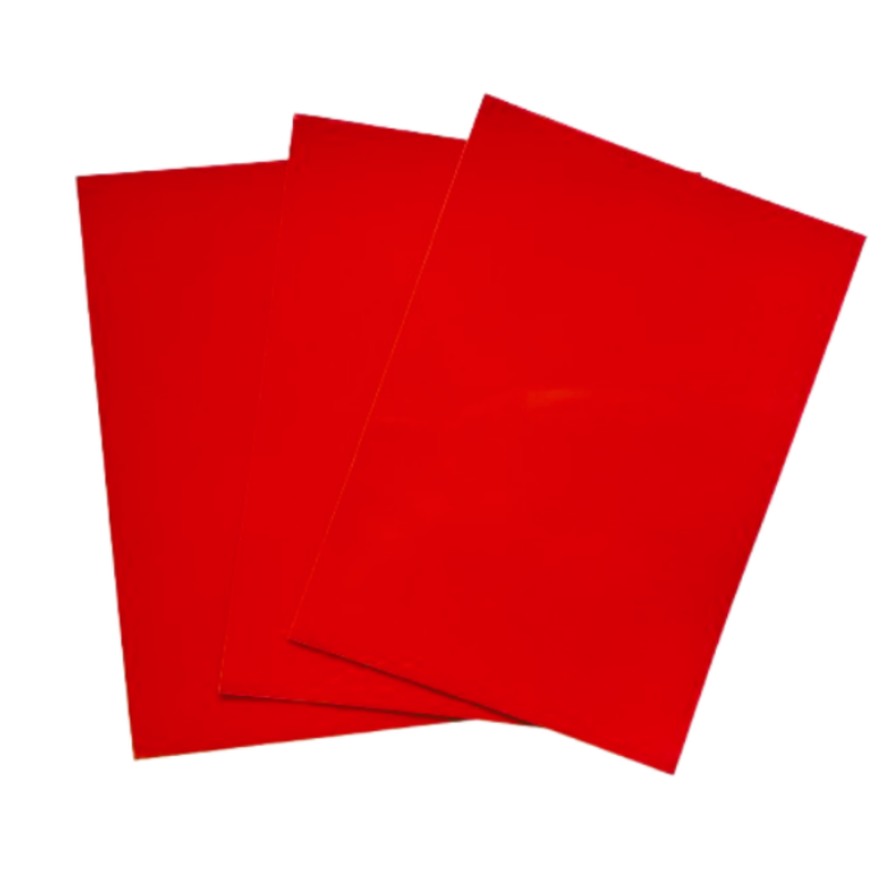 Rote Magnetfolie DIN A4 0,9 mm PVC Oberfläche beschreibbar flexibel