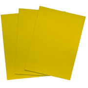 Gelbe Magnetfolie DIN A4 0,9 mm PVC Oberfläche beschreibbar flexibel