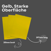 Flexible Magnetfolie gelb DIN A4 210x297 mm 0,9 mm für Planung Organisation