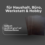 Anisotrope Magnetfolie DIN A4 0,6 mm selbstklebend für Beschriftung Werbung