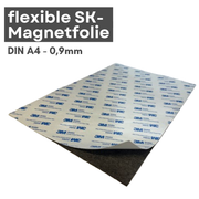 Anisotrope Magnetfolie DIN A4 210x297 mm 0,9 mm selbstklebend stark flexibel