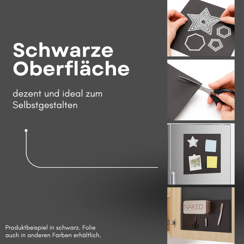 Rohbraune Magnetfolie DIN A4 anisotrop 0,9 mm selbstklebend flexibel