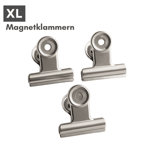 Magnetklammern Set 3 Stück Edelstahl Kühlschrank Klammern XL