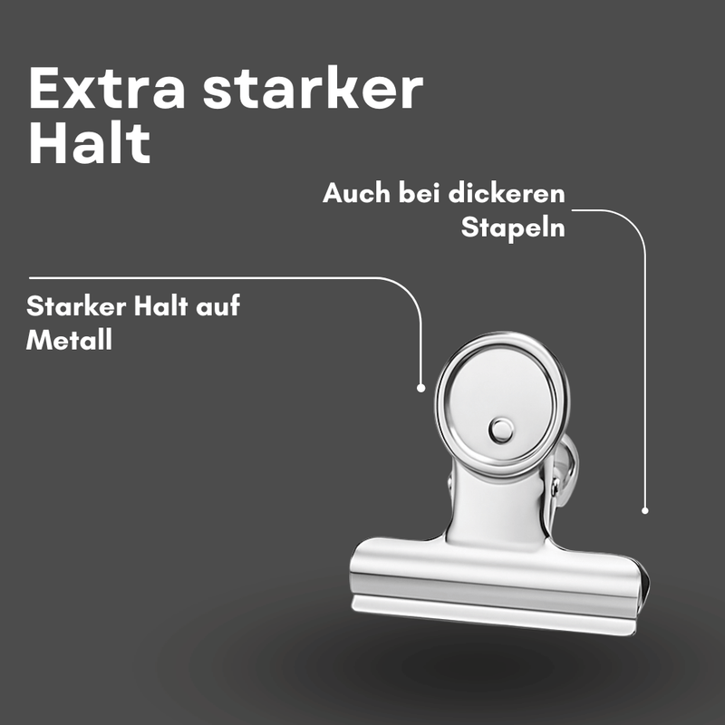 Edelstahl Magnetklammern groß mit starker Haftkraft