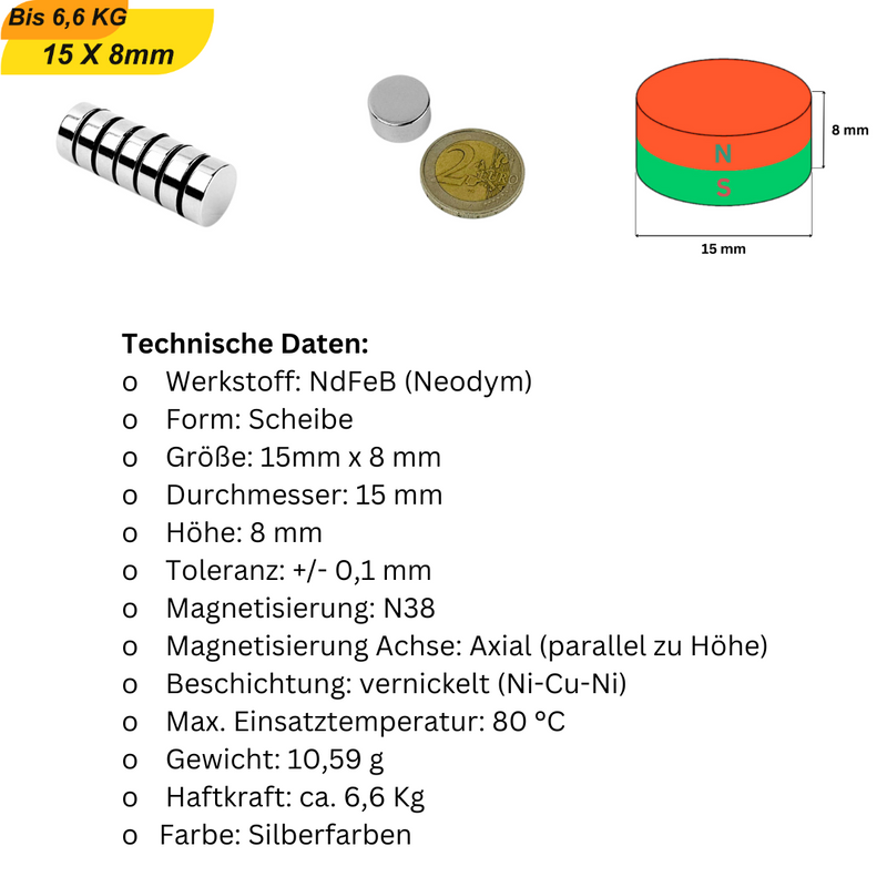 Perfekt für Basteln & DIY – Mini Neodym-Magnete mit hoher Haftkraft