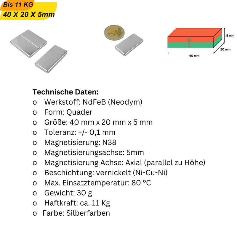 Neodym-Quadermagnete für präzise Anwendungen – hohe Qualität und Leistung