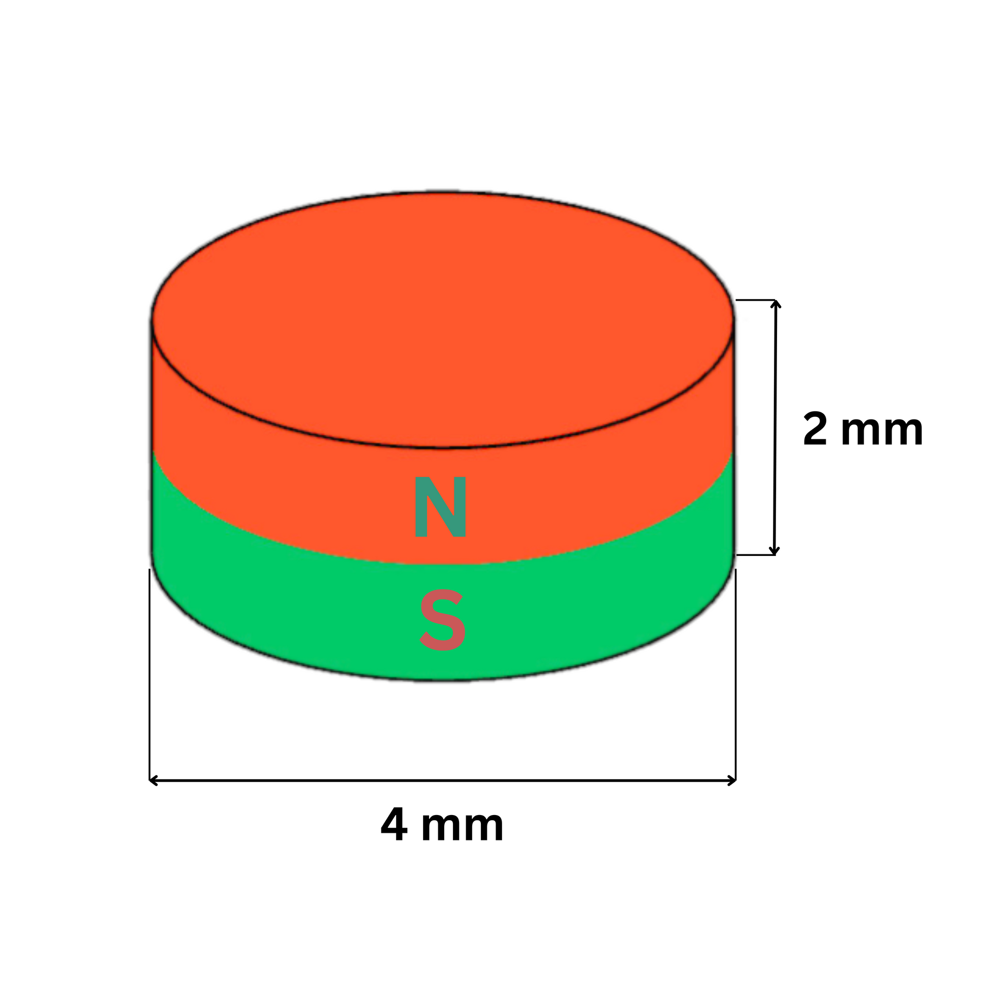 Anwendungsbeispiel: Neodym-Magnete 4x2 mm auf Whiteboard fixiert