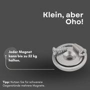 Hochleistungsmagnet 40 mm Neodym Topfmagnet mit 52 kg Haltekraft