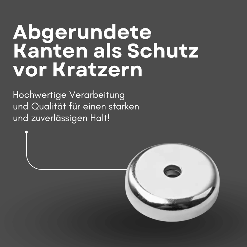 Starker Scheiben Topfmagnet 40 mm 52 kg für Werkstatt und Möbelbau