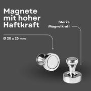 Starker Pinnwand Magnet 20 mm x 25 mm – ideal für Whiteboards