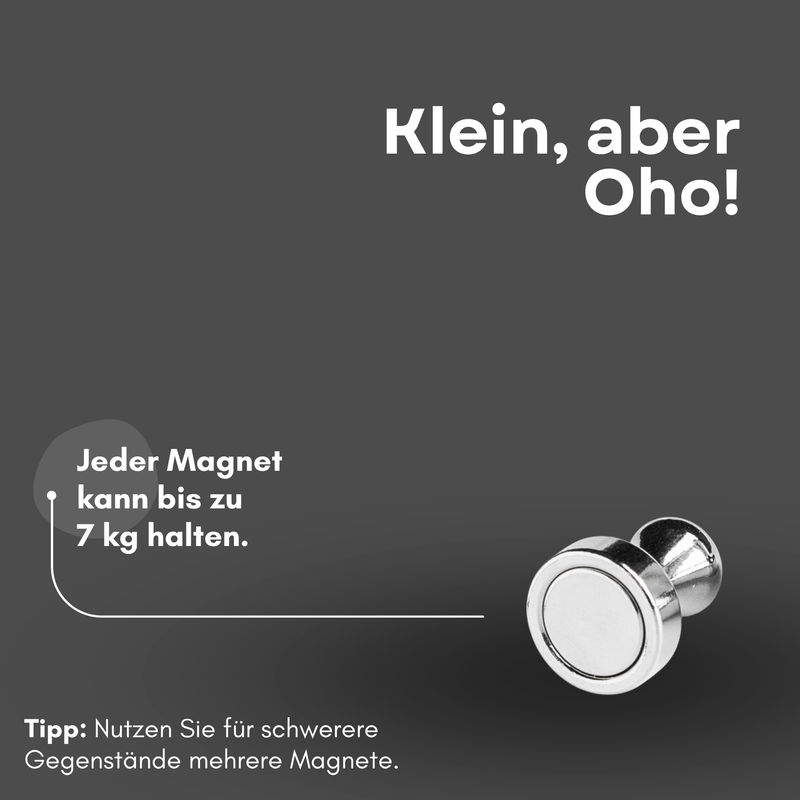 Pinboard magnet Ø20 mm x H25 mm neodymium magnets up to 9 KG pulling force cone magnetic board